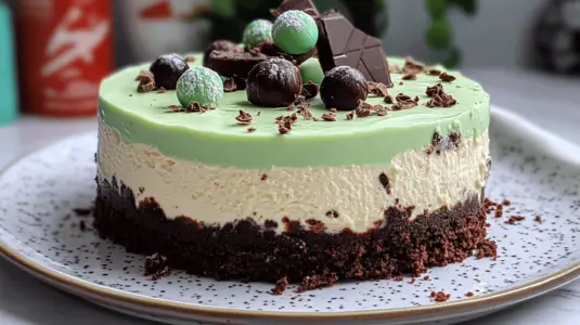 Read more about the article Mint Aero Cheesecake