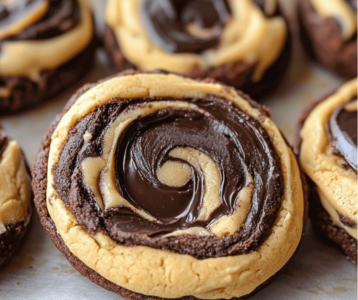 Read more about the article Peanut Butter Brownie Swirl Cookies